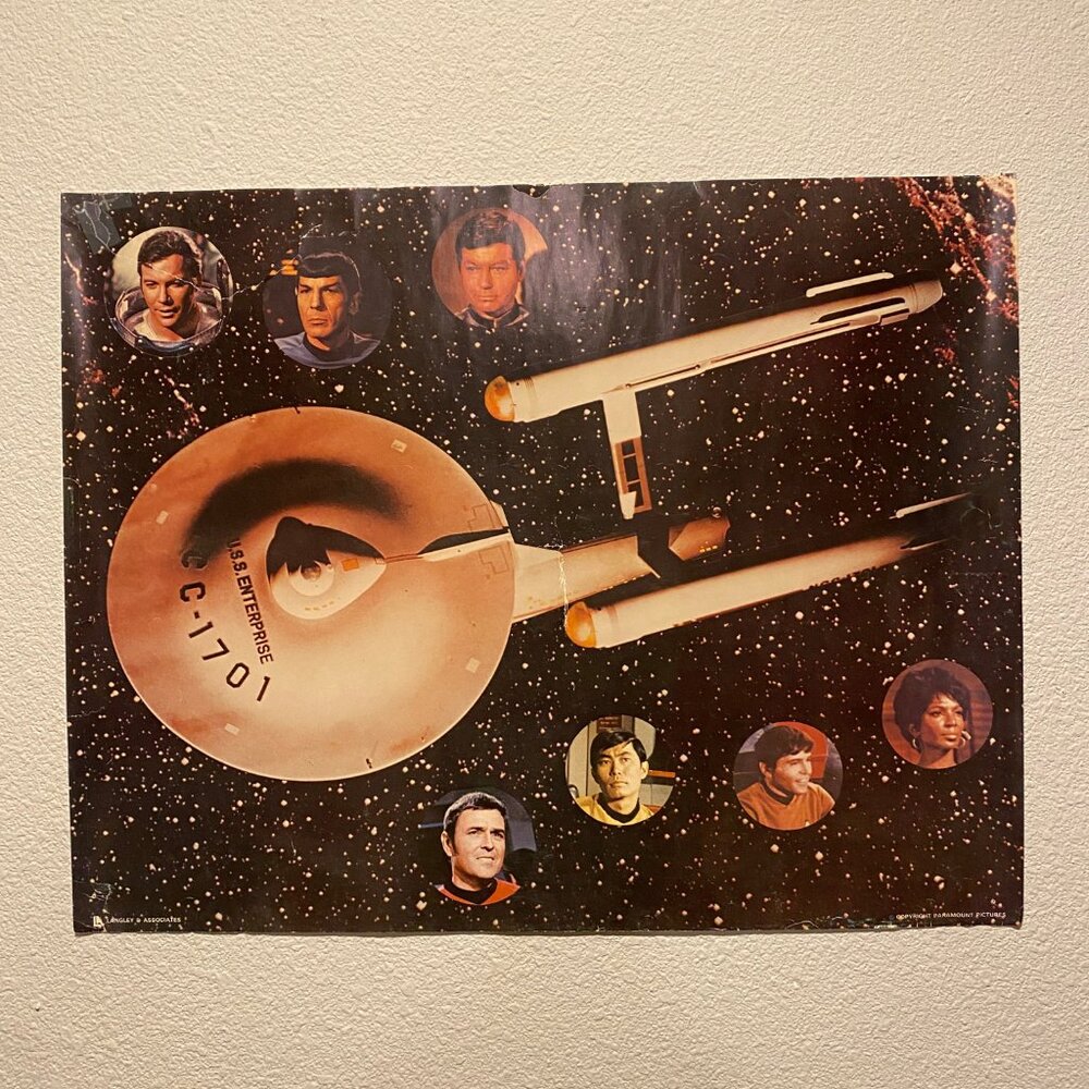 Star Trek Poster‎ - Paramount Pictures Langley & Associates 23x18